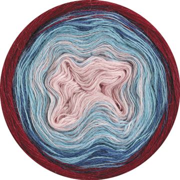 Shades Of Alpaca Silk - 314 - Vinrød, blå, lysblå, rosa